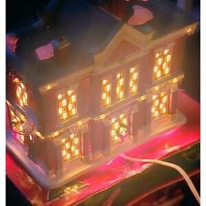 Christmas Story Cleveland Elementary School Department 56 Large Lights Up IN BOX
